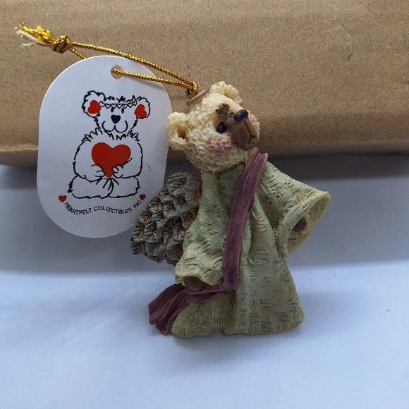 Shelly Bears In Everything Give Thanks 1999 Angel Bear Ornament - Picture 1 of 3
